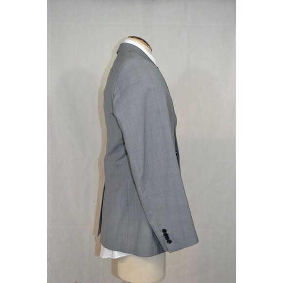 Indochino 100% Wool Grey plaid Sports Coat blazer suit jacket Sz 42 - Excellent‎ - Picture 2 of 16